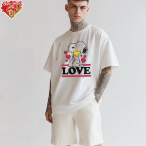 Peanuts Love Snoopy Woodstock Graphic T Shirt