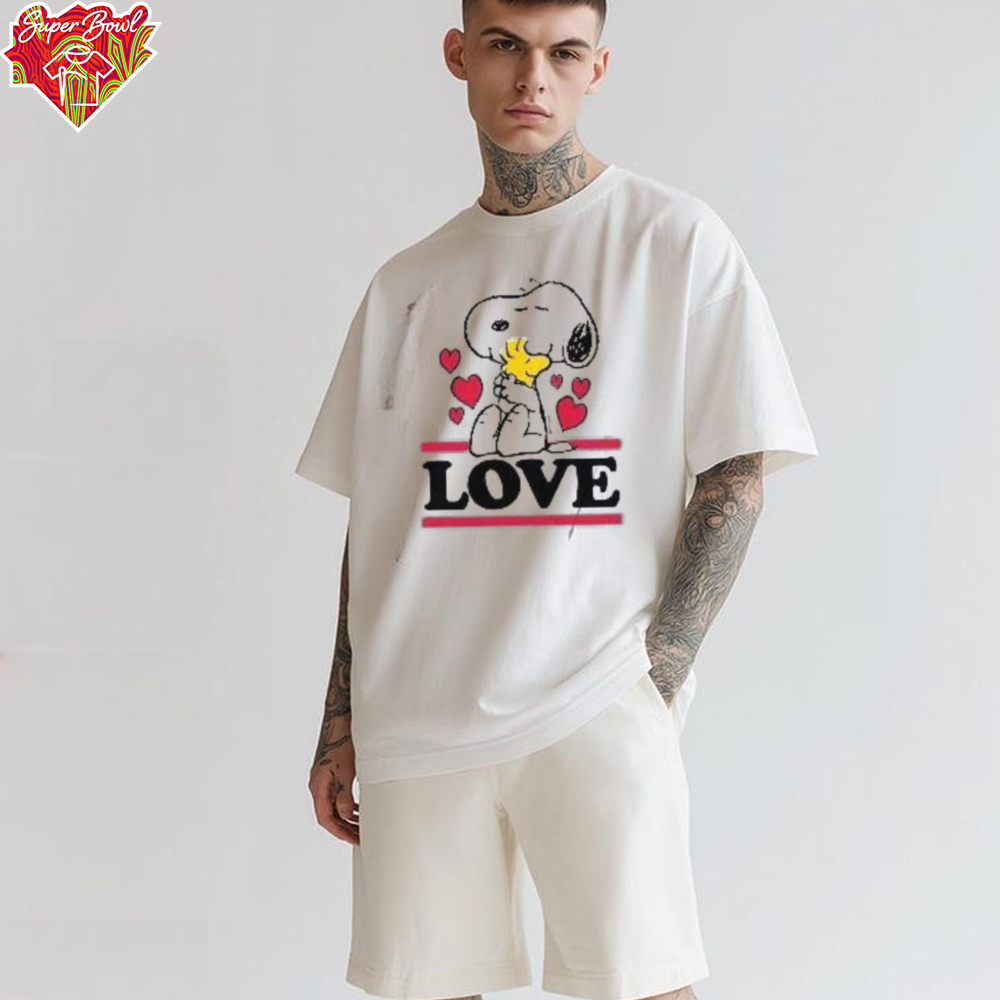 Peanuts Love Snoopy Woodstock Graphic T Shirt Peanuts Love Snoopy Woodstock Graphic T Shirt