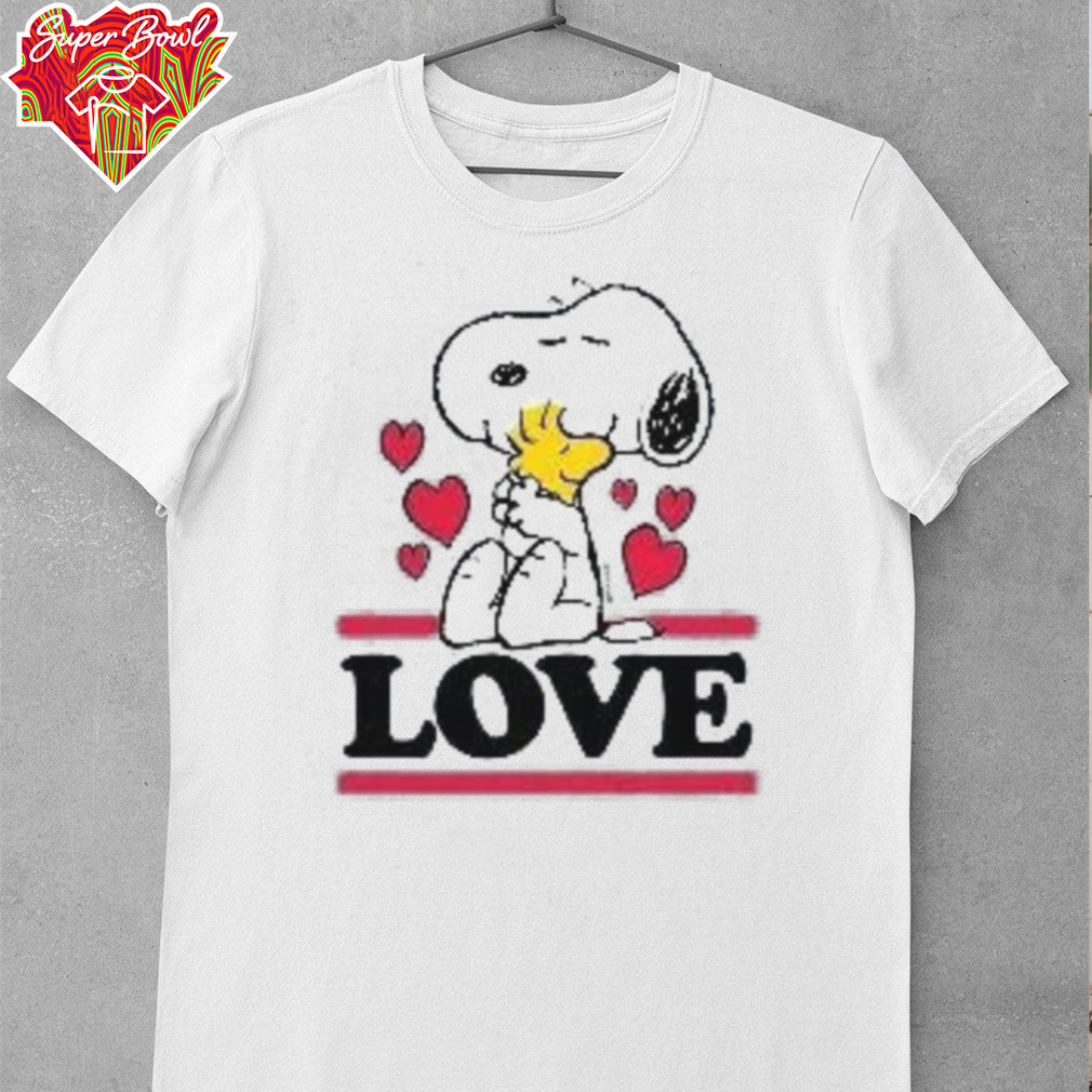 Peanuts Love Snoopy Woodstock Graphic T Shirt Peanuts Love Snoopy Woodstock Graphic T Shirt