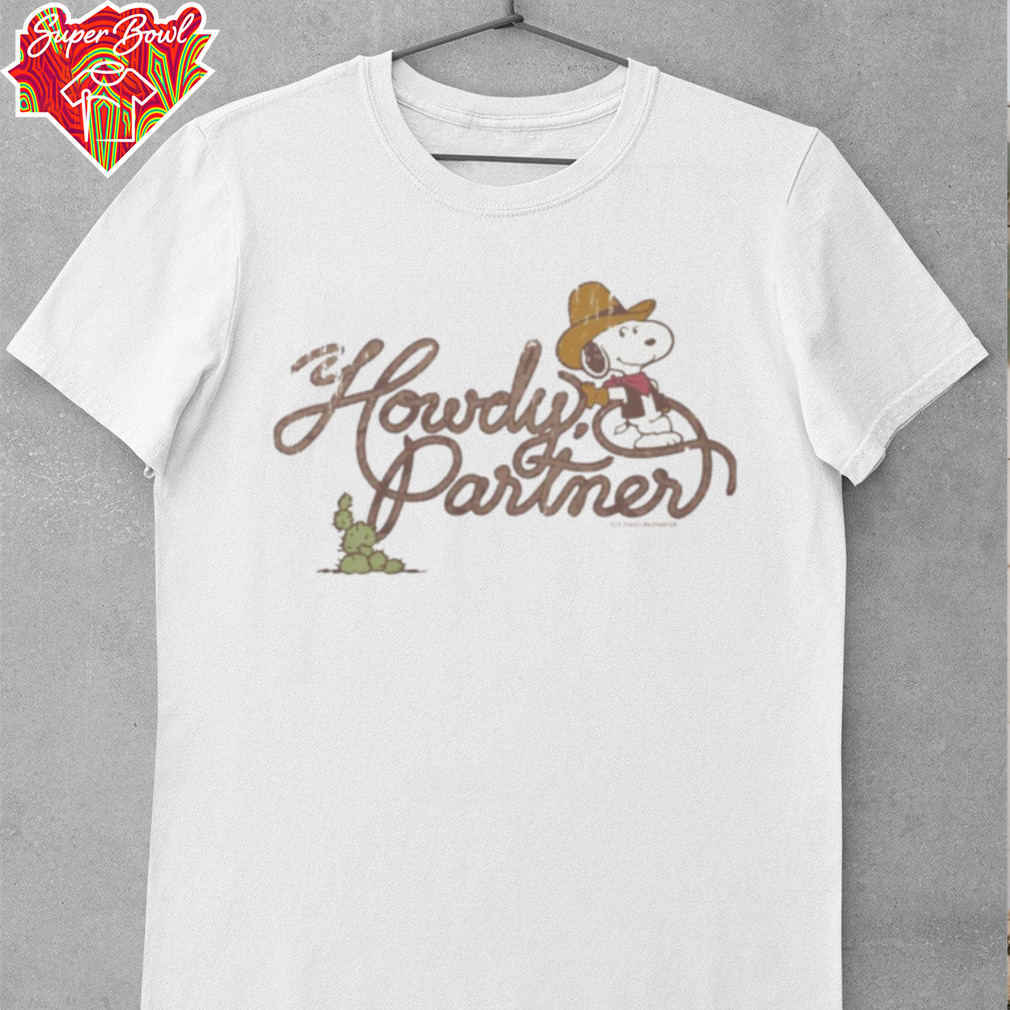 Peanuts Merchandise Peanuts Snoopy Howdy Partner Shirt Peanuts Merchandise Peanuts Snoopy Howdy Partner Shirt