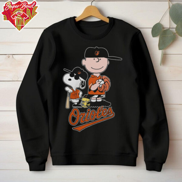 Peanuts Movie Characters Baltimore Orioles Baseball Shirt