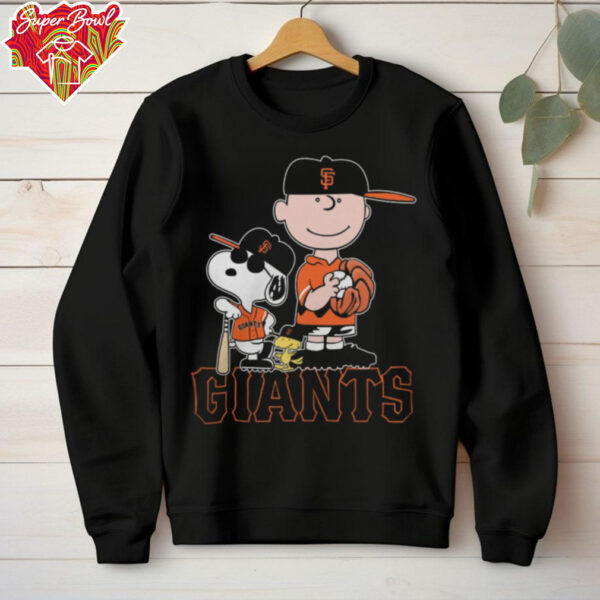 Peanuts Movie Characters San Francisco Giants Baseball Shirt