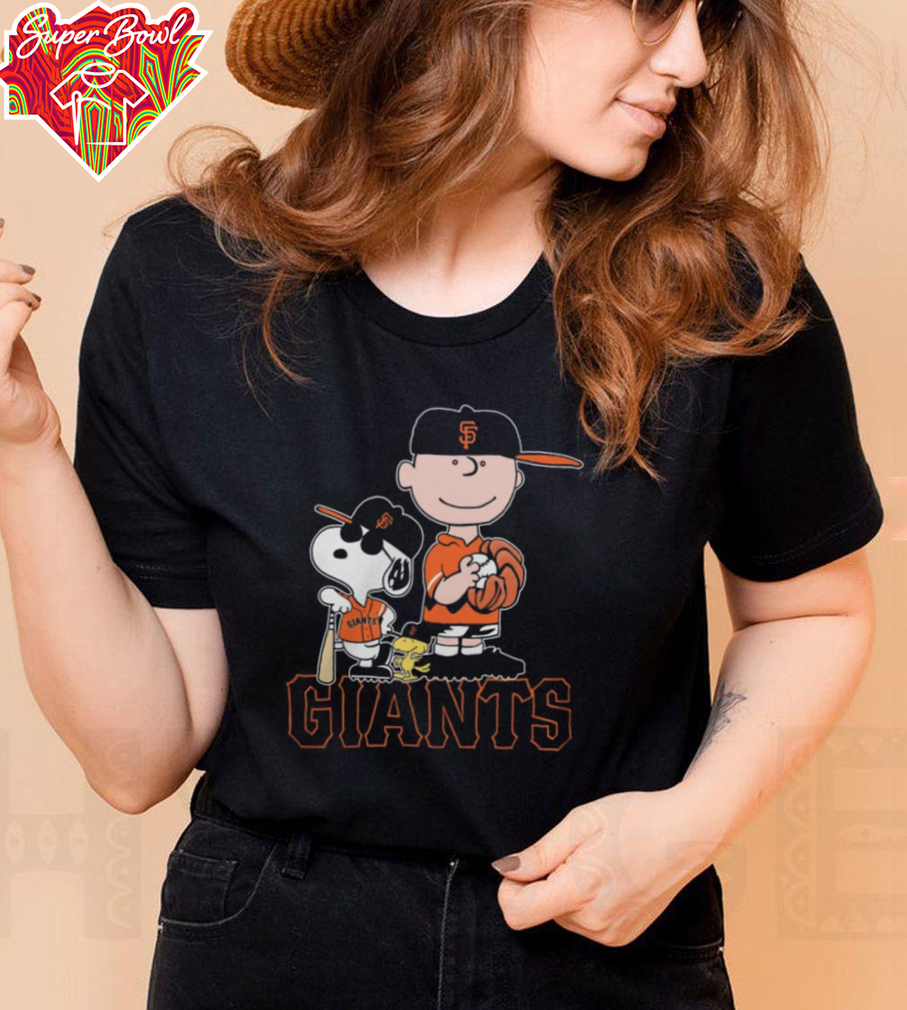 Peanuts Movie Characters San Francisco Giants Baseball Shirt Peanuts Movie Characters San Francisco Giants Baseball Shirt