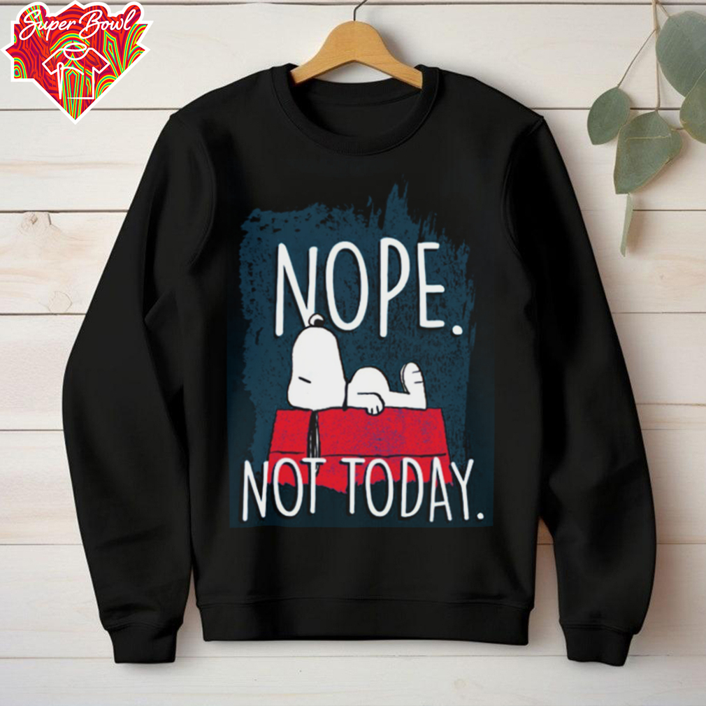 Peanuts Nope Not Today Graphic T Shirt Peanuts Nope Not Today Graphic T Shirt