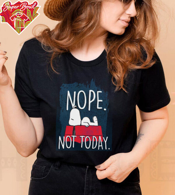 Peanuts Nope Not Today Graphic T Shirt