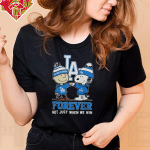 Peanuts Snoopy And Charlie Brown Forever Los Angeles Dodgers Fan Win Or Lose Shirt