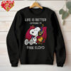 Snoopy Peanuts Poker Black T Shirt