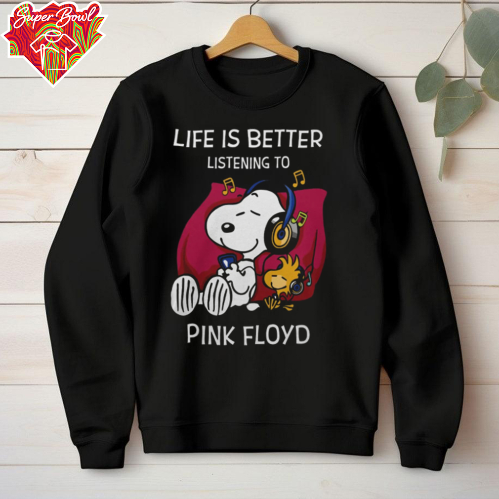 Peanuts Snoopy And Woodstock Pink Floyd Life Is Better Listening To Pink Floyd Fan Love 2024 Shirt Peanuts Snoopy And Woodstock Pink Floyd Life Is Better Listening To Pink Floyd Fan Love 2024 Shirt