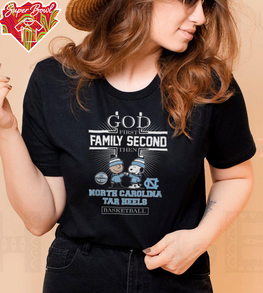 Peanuts Snoopy God First Family Second Then North Carolina Tar Heels Basketball T Shirt Black Peanuts Snoopy God First Family Second Then North Carolina Tar Heels Basketball T Shirt Black