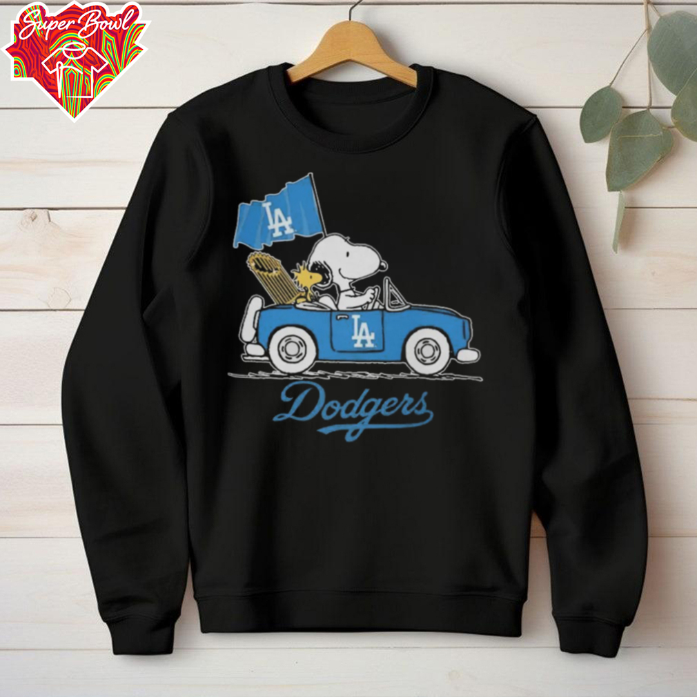 Peanuts Snoopy Los Angeles Dodgers On Car Shirt Peanuts Snoopy Los Angeles Dodgers On Car Shirt