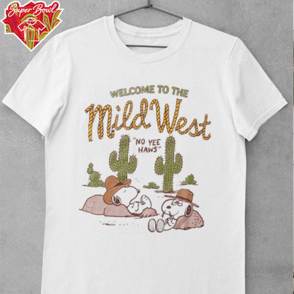 Peanuts Snoopy & Spike Mild West T Shirt