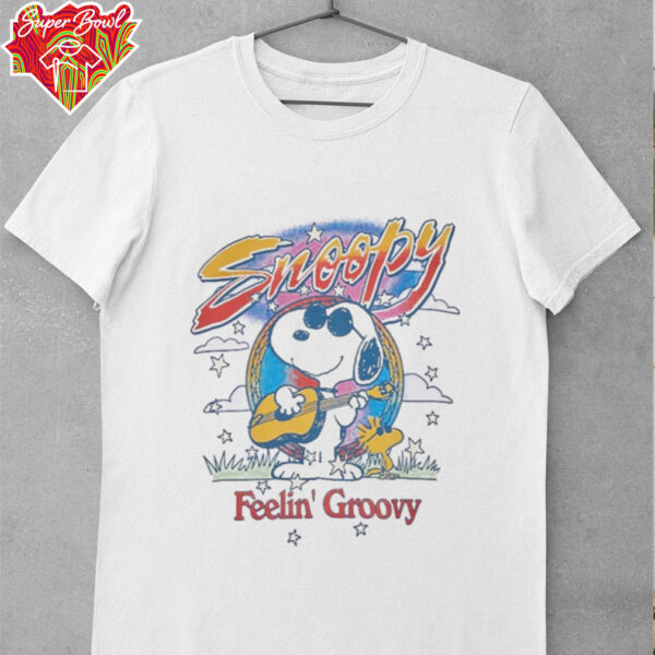Peanuts Snoopy & Woodstock Feelin’ Groovy T Shirt