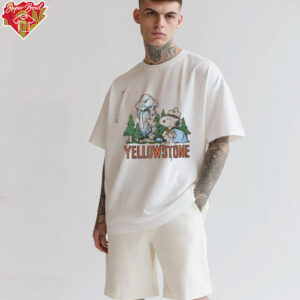 Peanuts Snoopy X Yellowstone National Park Homage Gold Shirt