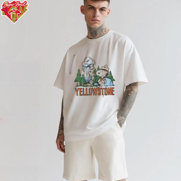 Peanuts Snoopy X Yellowstone National Park Homage Gold Shirt