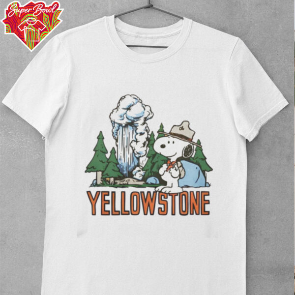 Peanuts Snoopy X Yellowstone National Park Homage Gold Shirt