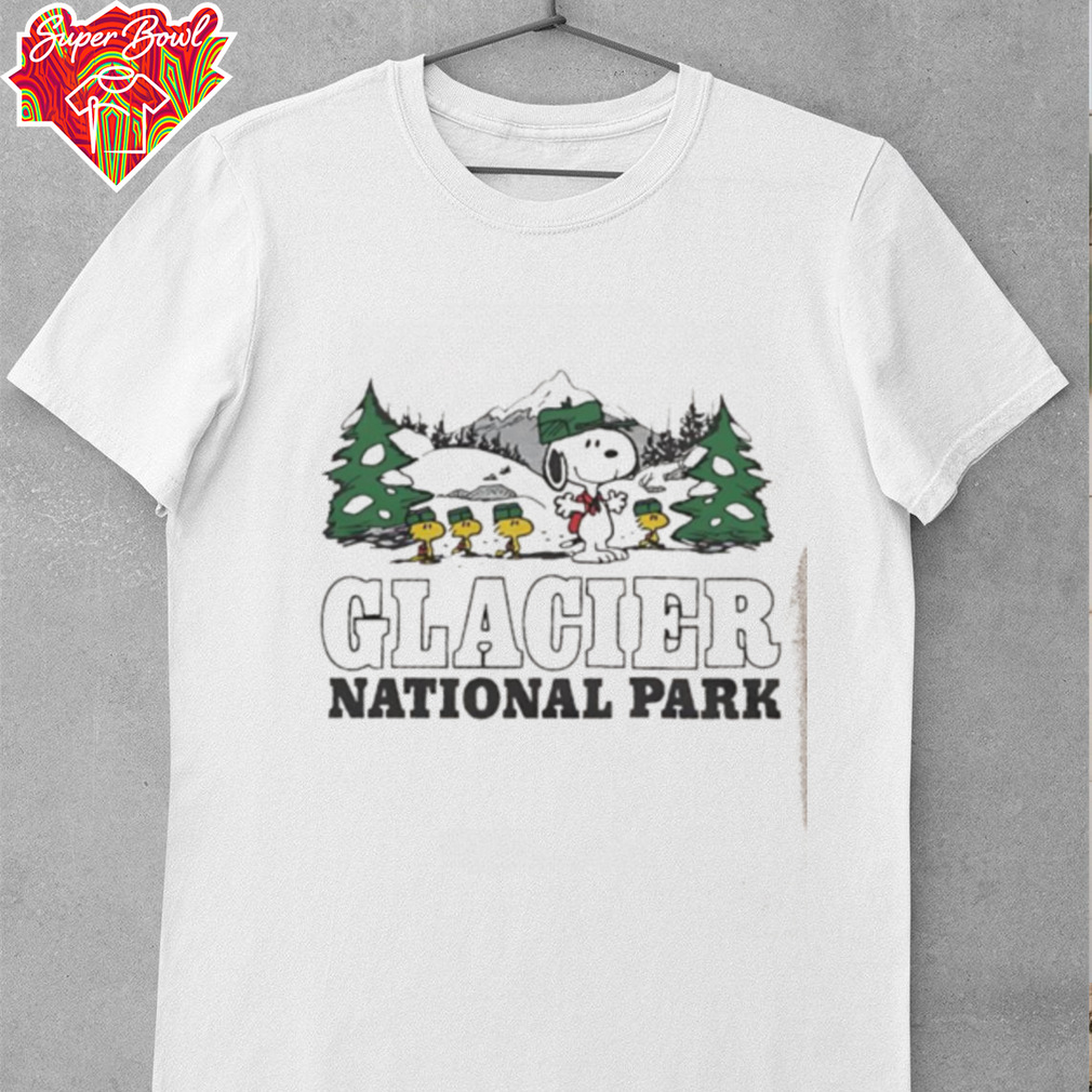 Peanuts Snoopy x Glacier National Park shirt Peanuts Snoopy x Glacier National Park shirt
