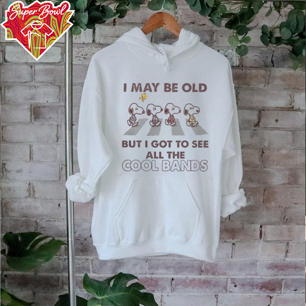Peanuts Snoopy x Woodstock Abbey Road I May Be Old But I Got To See All The Cool Bands 2024 Hoodie Peanuts Snoopy x Woodstock Abbey Road I May Be Old But I Got To See All The Cool Bands 2024 Hoodie