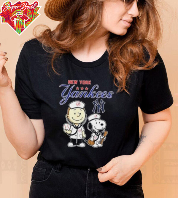 Peanuts baseball nurses New York Yankees shirt