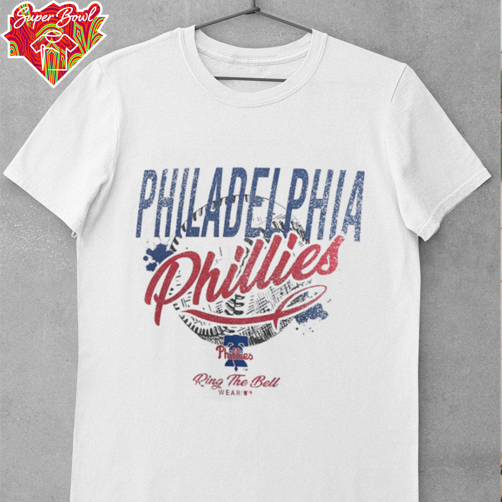 Philadelphia Phillies WEAR by Erin Andrews Women's Distressed Cropped T Shirt Philadelphia Phillies WEAR by Erin Andrews Women's Distressed Cropped T Shirt