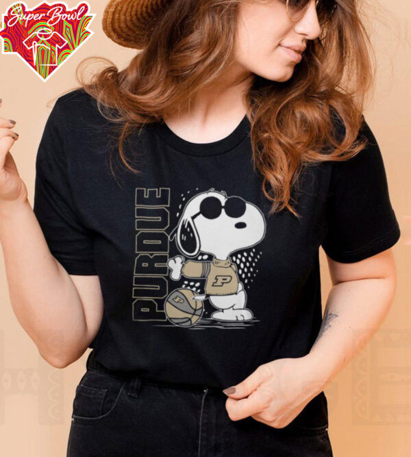 Purdue Boilermakers Basketball Snoopy The Peanuts 2025 Hoodie