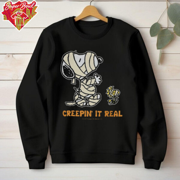 Riot Society Merch Peanuts Snoopy & Woodstock Mummy Halloween T Shirt