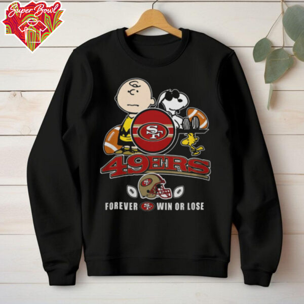 San Francisco 49ers X Peanuts Snoopy And Charlie Forever Not Just When We Win Tee