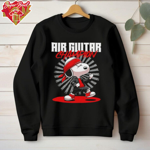 Snoopy Air Guitar Champion shirt