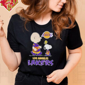 Snoopy And Charlie Brown The Peanuts Los Angeles Lakers T shirts