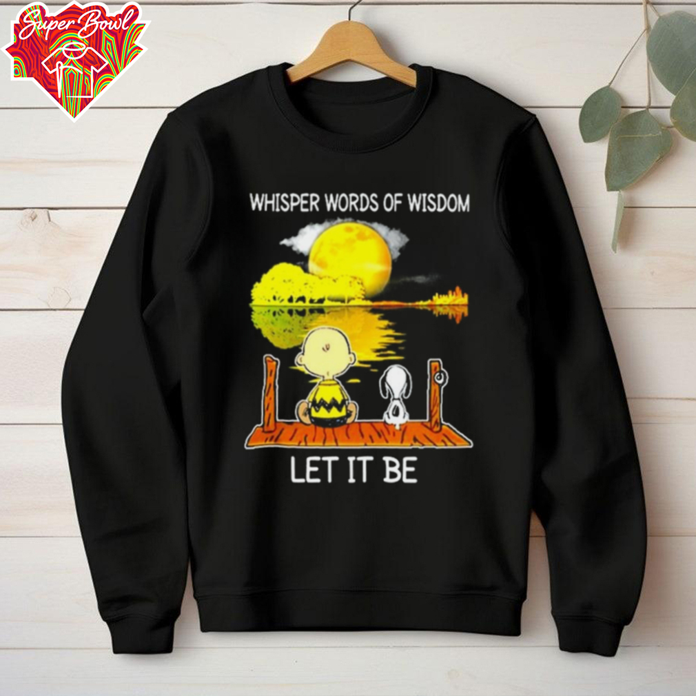 Snoopy And Charlie Whisper Words Of Wisdom Let It Be Hoodie Snoopy And Charlie Whisper Words Of Wisdom Let It Be Hoodie