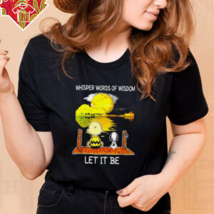 Snoopy And Charlie Whisper Words Of Wisdom Let It Be Hoodie