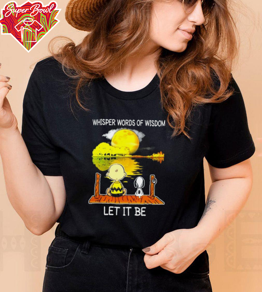 Snoopy And Charlie Whisper Words Of Wisdom Let It Be Hoodie Snoopy And Charlie Whisper Words Of Wisdom Let It Be Hoodie