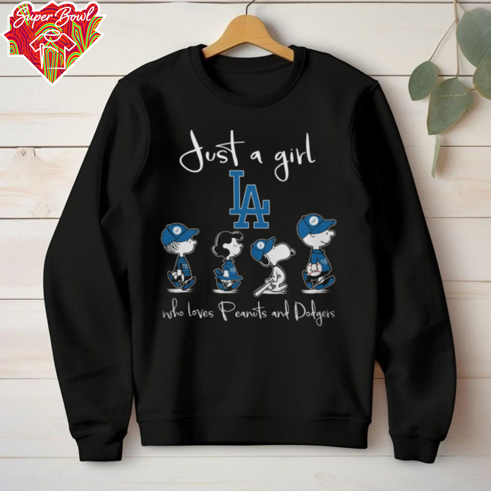 Snoopy And Friends Abbey Just A Girl Who Loves Peanuts And Dodgers 2024 Tee Snoopy And Friends Abbey Just A Girl Who Loves Peanuts And Dodgers 2024 Tee