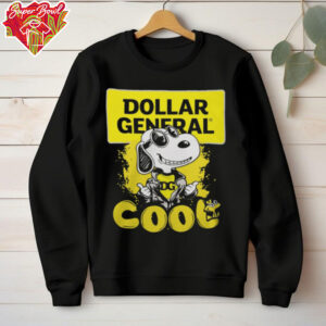 Snoopy And Woodstock Cool Dollar General Logo Shirt Black