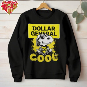 Snoopy And Woodstock Cool Dollar General Logo Shirt Black