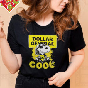 Snoopy And Woodstock Cool Dollar General Logo Shirt Black