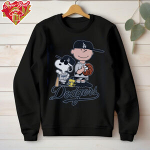 Snoopy Charlie Brown Los Angeles Dodgers T Shirt Cute Best Gifts For Dodgers Fans Merch