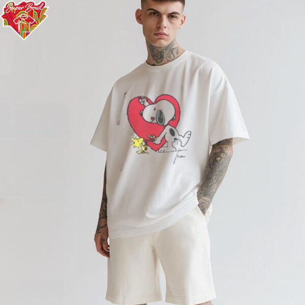 Snoopy Drawing Heart Cute Shirt