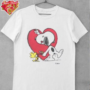 Snoopy Drawing Heart Cute Shirt