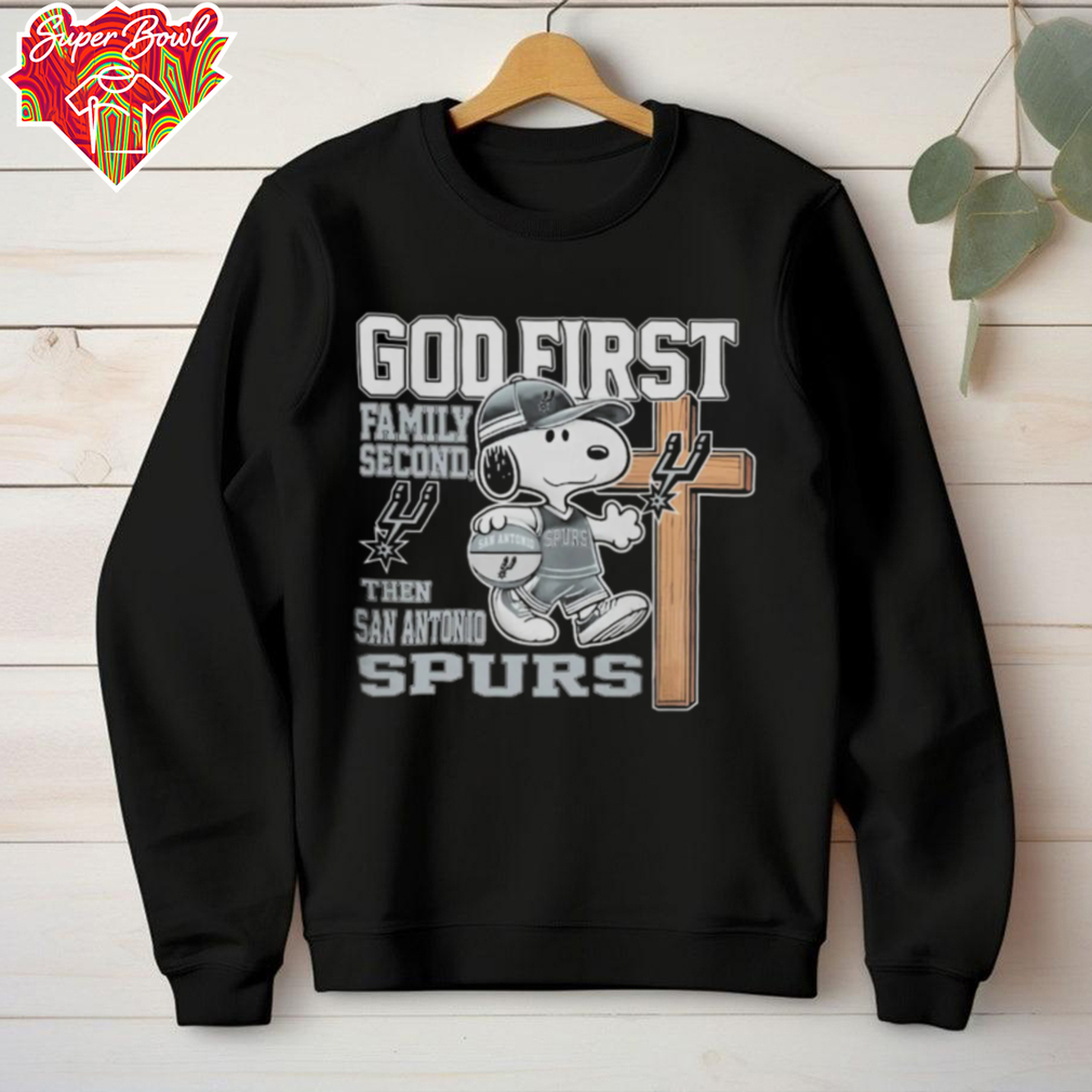 Snoopy God First, Family Second, Then San Antonio Spurs T Shirt Snoopy God First, Family Second, Then San Antonio Spurs T Shirt