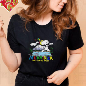 Snoopy Peanuts Mount Rainier National Park shirt