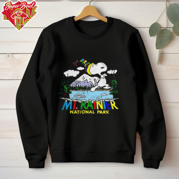 Snoopy Peanuts Mount Rainier National Park shirt