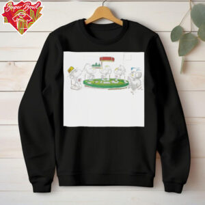 Snoopy Peanuts Poker Black T Shirt