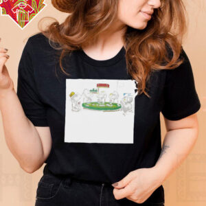 Snoopy Peanuts Poker Black T Shirt