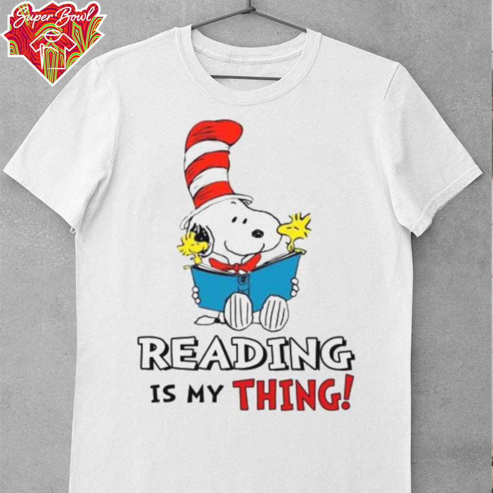 Snoopy Seuss – Reading Is My Thing Shirt Snoopy Seuss – Reading Is My Thing Shirt