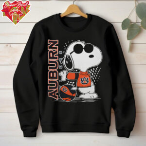 Snoopy The Peanuts Auburn Tigers Basketball Shirt