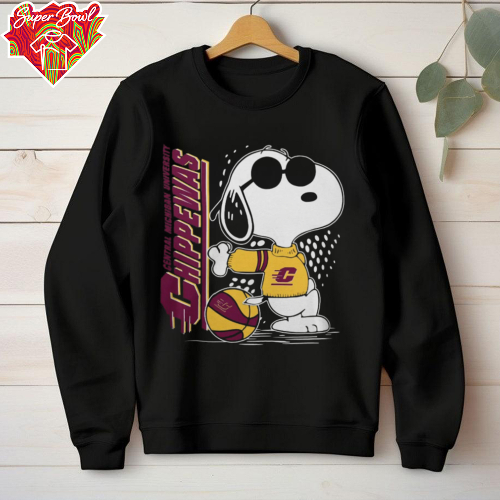 Snoopy The Peanuts Central Michigan Chippewas Basketball Shirt Snoopy The Peanuts Central Michigan Chippewas Basketball Shirt