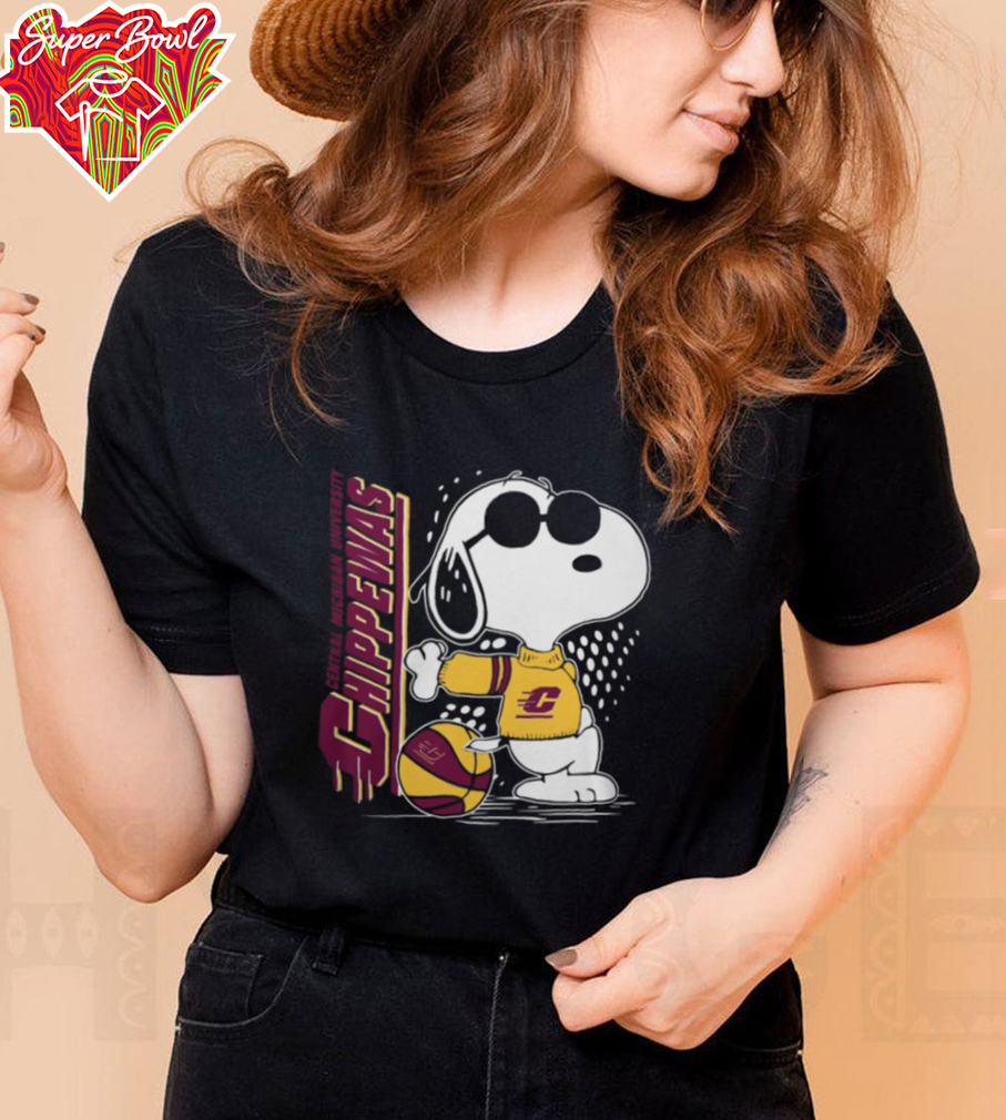 Snoopy The Peanuts Central Michigan Chippewas Basketball Shirt Snoopy The Peanuts Central Michigan Chippewas Basketball Shirt