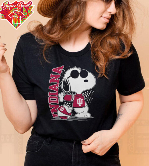 Snoopy The Peanuts Indiana Hoosiers Basketball Shirt