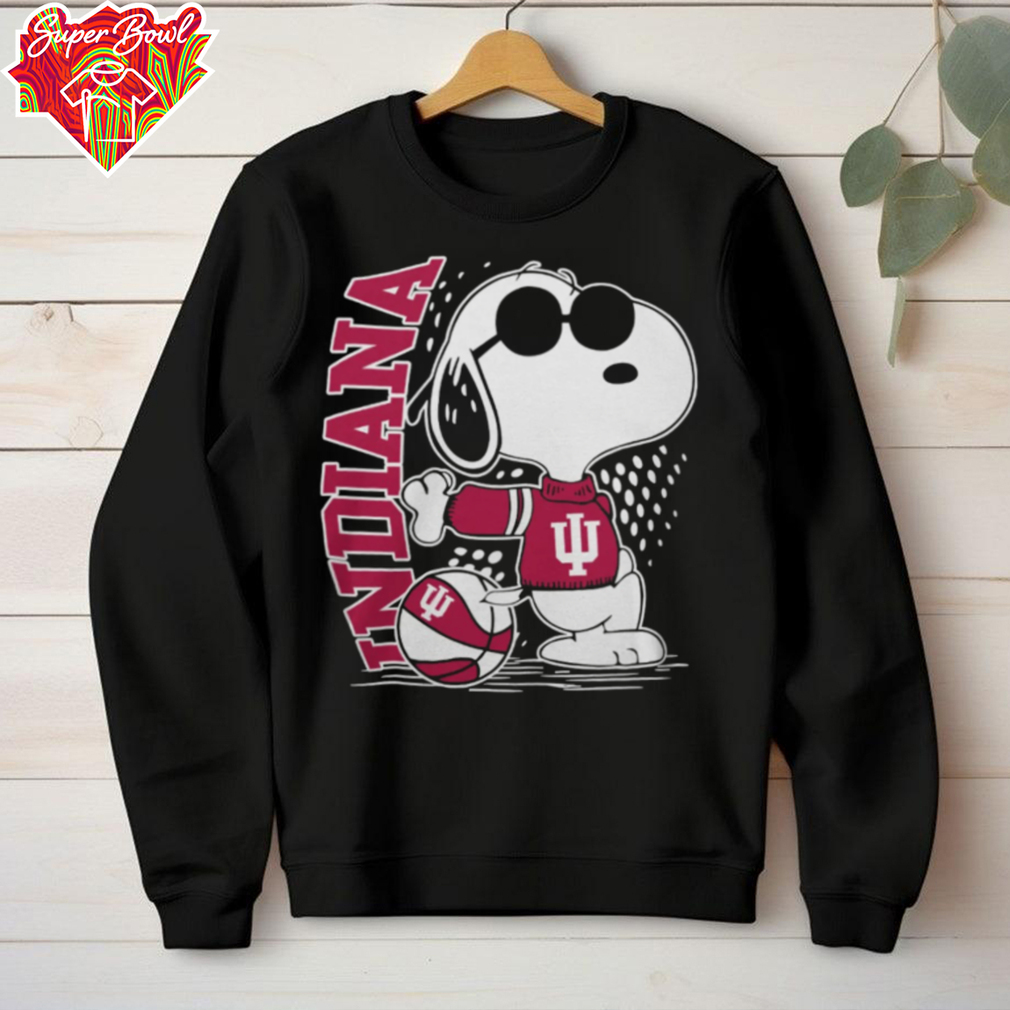 Snoopy The Peanuts Indiana Hoosiers Basketball Shirt Snoopy The Peanuts Indiana Hoosiers Basketball Shirt