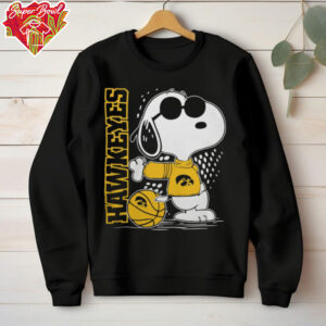 Snoopy The Peanuts Iowa Hawkeyes Basketball Shirt